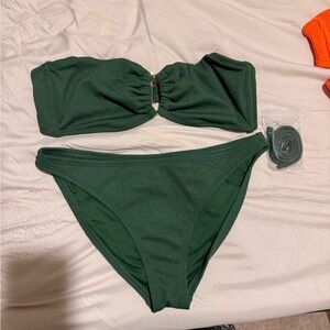 Shade & Shore Forest Green Bikini Set